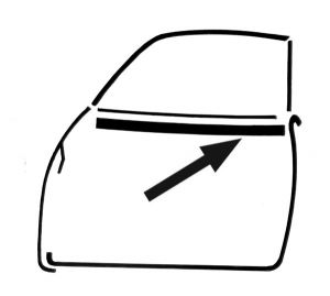 Outer Window Scraper (Rubber Only)