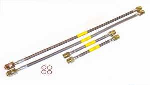 Stainless Steel/Kevlar Brake Lines for New Beetle, Golf IV & Jetta IV '98up