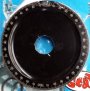 Billet Threaded Solid Pulley, Black