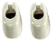 Pair Sunvisor Clips - Ivory