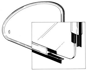 Quarter Window Glass to Frame Seal/Popout