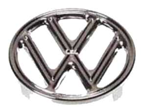 VW Hood Emblem, 4-Tab