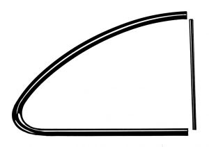 Ghia Quarter Window Kit 56-59