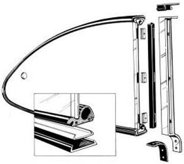 Ghia Quarter Window Kit 72-74