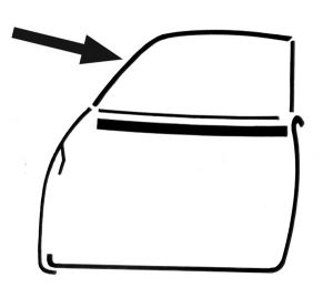 Left Upper Door Seal