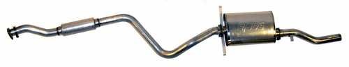 TT 2.25 in. stainless steel cat-back exhaust 1984up Scirocco 8V Stainless with Borla Muffler