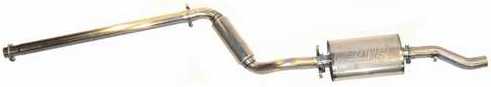 TT Cat-Back Exhaust 1985-1989 GTI-8V 50mm Cat Stainless w/ Borla muffler