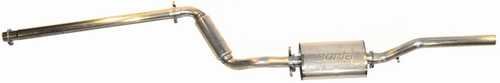 TT Stainless Steel Cat-Back Exhaust for '85-'89 Jetta II 8V w/50mm cat w/ Borla muffler