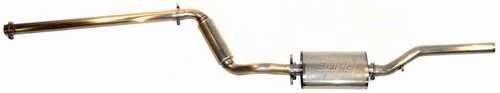 TT Stainless Steel Cat-Back Exhaust for '87-'89 Jetta II 16V w/ 55mm cat w/ Borla muffler