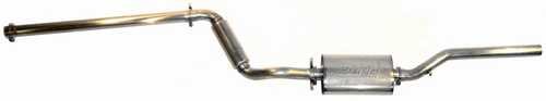 TT Stainless Steel Cat-Back Exhaust for '85-'92 Jetta II w/ late bumpers & 55mm cat w/ Borla muffler