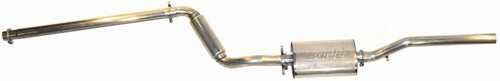 TT Stainless Steel Cat-back Exhaust for '90-'92 Jetta w/ 50mm cat w/ Borla muffler