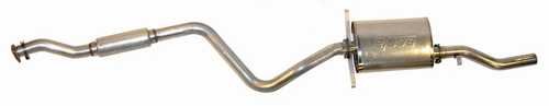 TT 2.25 in. Aluminized Cat-Back Exhaust 1984-1987 Scirocco-8V w/ Borla Muffler