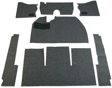 Beetle 54-56 1/2 Front Carpet Set, Salt & Pepper Loop