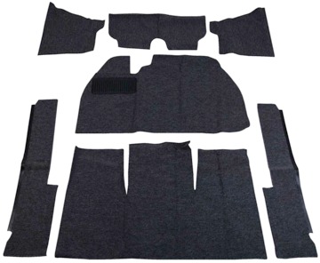 Super Beetle 71-72 Front Carpet Set, Charcoal Loop