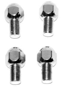 Chrome Acorn Style Lug Bolts, 4-Piece Set