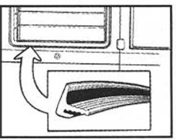 Louvered Window Seal Set