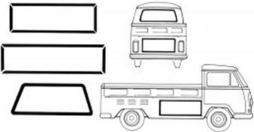 Bus Pickup Seal and Window Kit 66-67